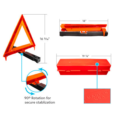 United Pacific Emergency Triangle Kit