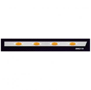 Phoenix Design 389 Stainless Steel Extended Cab Panels with Amber P-1 Lights