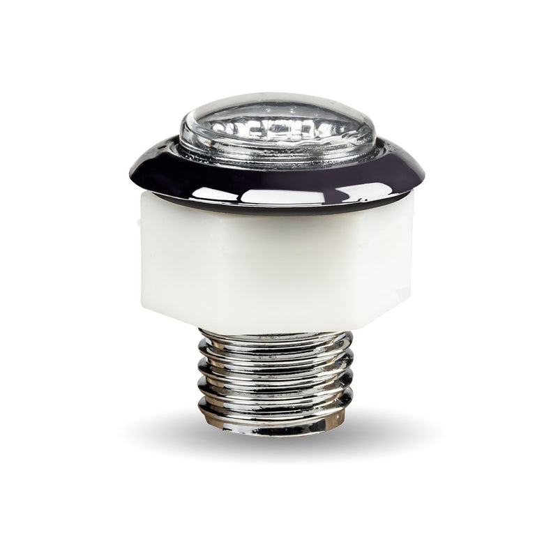 Trux Accessories TRUX Mini Button Clear Amber LED with Reflector & Silicone Locking Ring (1 Diode) - TLED-B1CA
