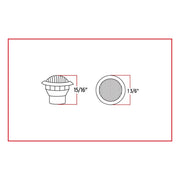 Trux Accessories TRUX Mini Button Clear Red LED (2 Wire) - TLED-B2CR