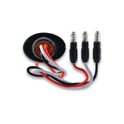 Trux Accessories Mini Oval Button Red LED - 3 Wire