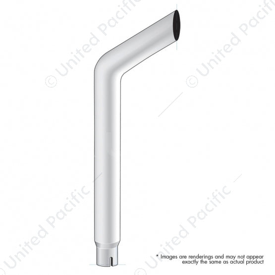 United Pacific 6" Bull Reduce To 5" ID Bottom Exhaust - 84" L B4-65-084