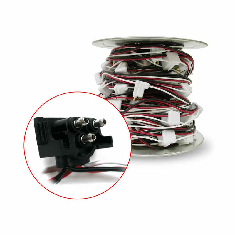 3 Prong Plug Continuous Wire With Plugs On 12" Spacing (Sold By The Plug)