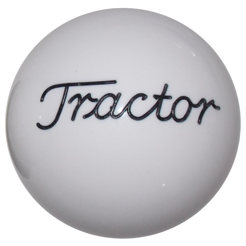 White Tractor Brake Knob BRKN-E-TC-WHT