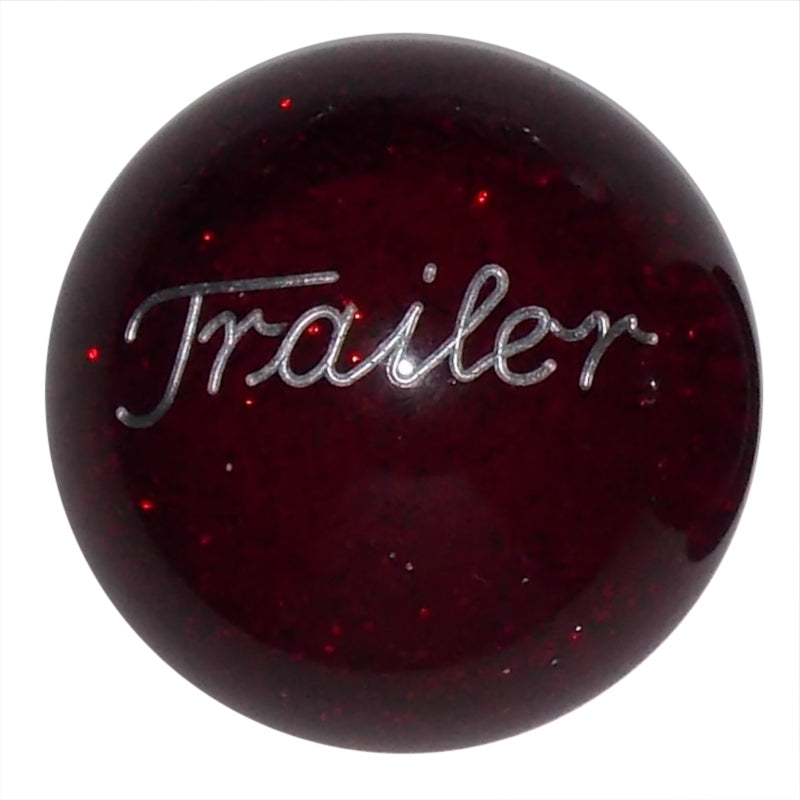 Red Glitter Trailer Brake Knob BRKN-E-TL-GLTR-RED