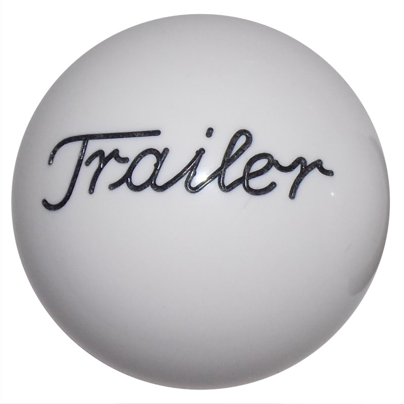 White Trailer Brake Knob BRKN-E-TL-WHT