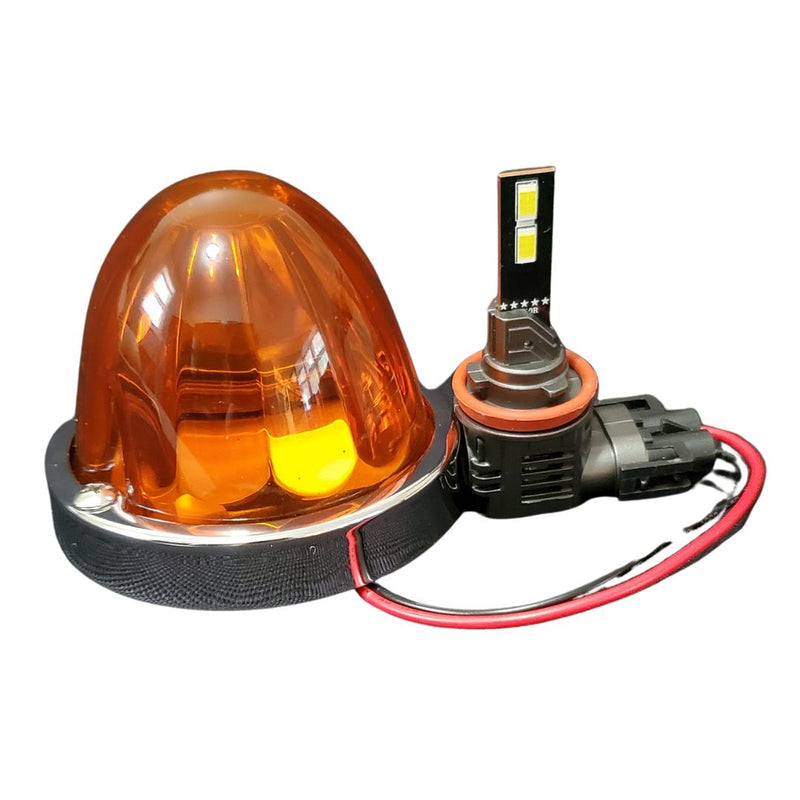 InfinityBEAM Single Color Amber H11 Star Pattern Glass Watermelon Light BTP-IAW