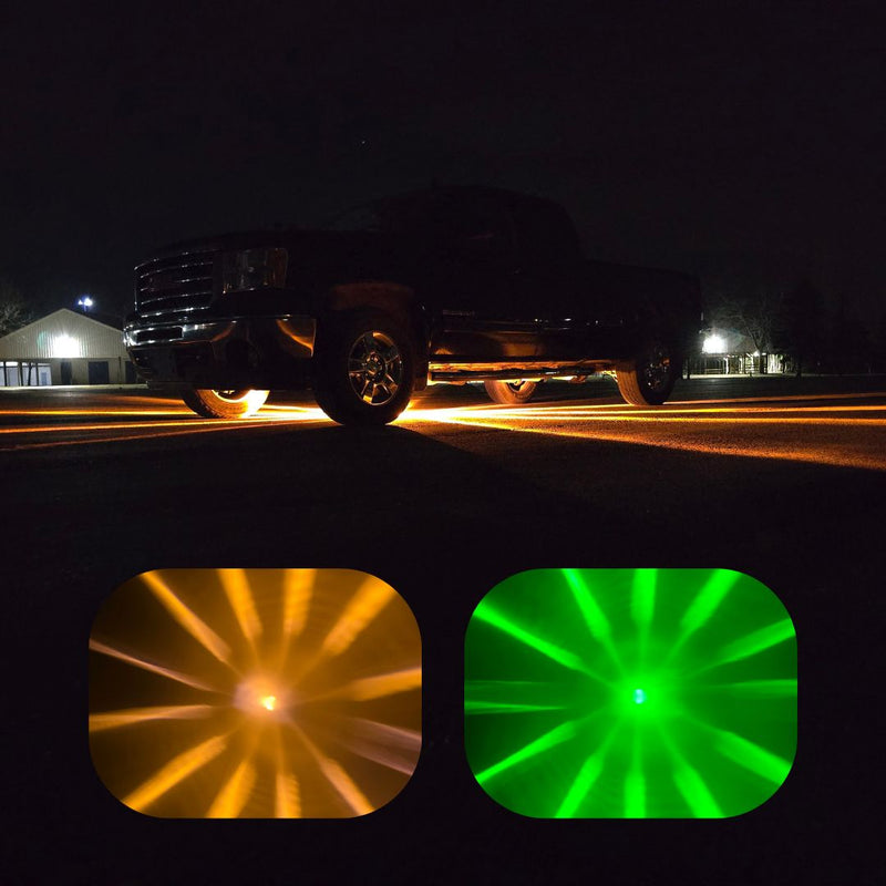 InfinityBEAM Dual Color Green to Amber H11 Star Pattern Glass Watermelon Light BTP-ICAG