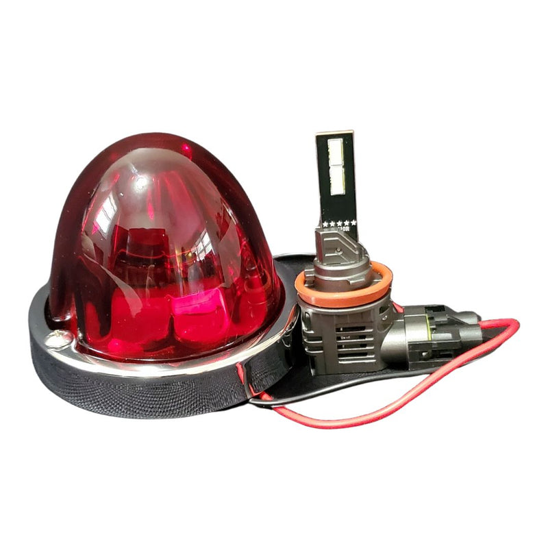 InfinityBEAM Single Color Red H11 Star Pattern Glass Watermelon Light BTP-IRW