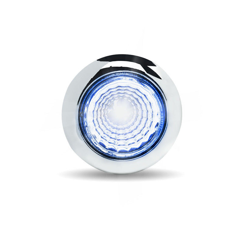 Trux Accessories TRUX Mini Button Dual Revolution Amber/Blue LED with Reflector & Silicone Locking Ring (1 Diode) - TLED-BX1AB