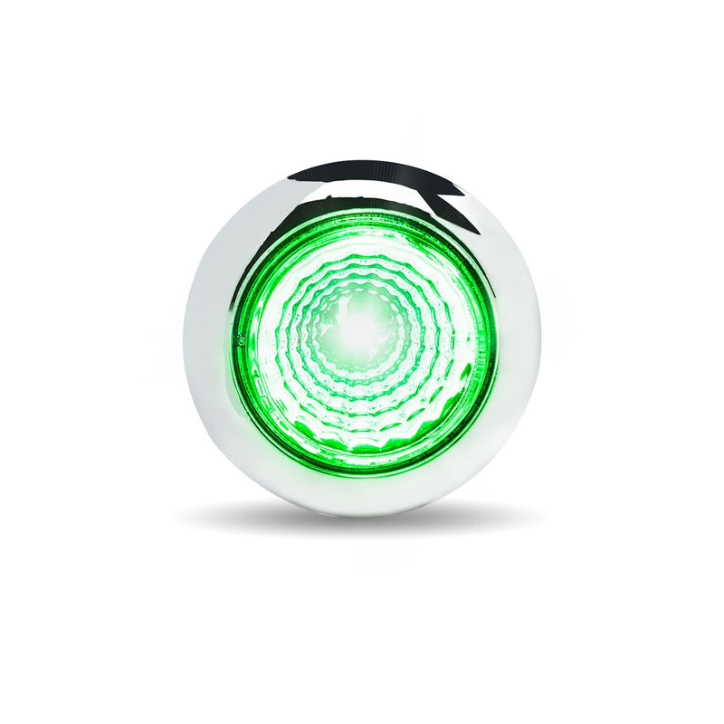 Trux Accessories Mini Button Dual Revolution Red/Green LED with Reflector & Silicone Locking Ring (1 Diode)