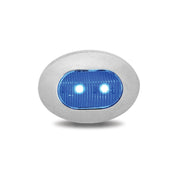 Trux Accessories Mini Oval Button Dual Revolution Amber/Blue LED