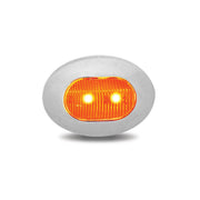 Trux Accessories Mini Oval Button Dual Revolution Amber/Blue LED
