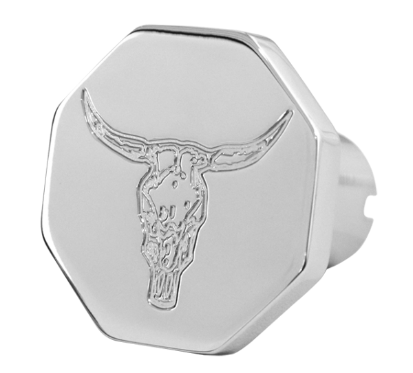 Custom Knobs Bull Head Logo - Octagon Knob