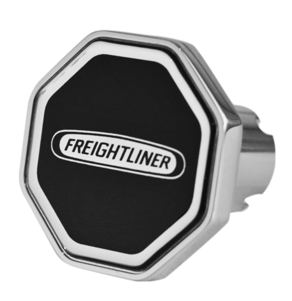 Custom Knobs Freightliner Logo Octagon Knob - Black