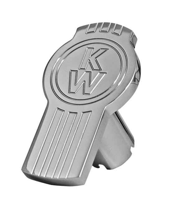 Custom Knobs Kenworth Logo Shape Knob - Chrome