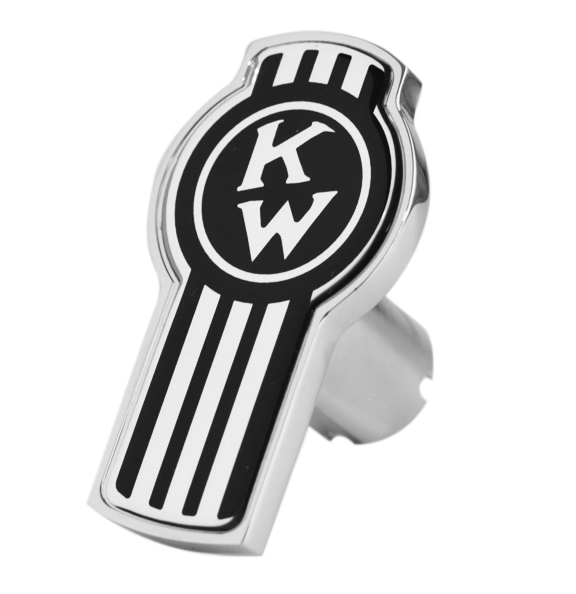 Custom Knobs Kenworth Logo Shape Knob - Black