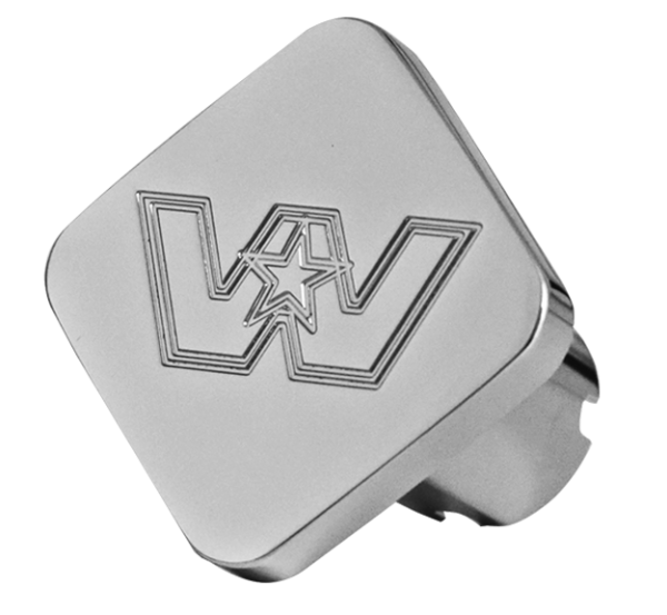 Custom Knobs Western Star Logo Square Knob - Chrome