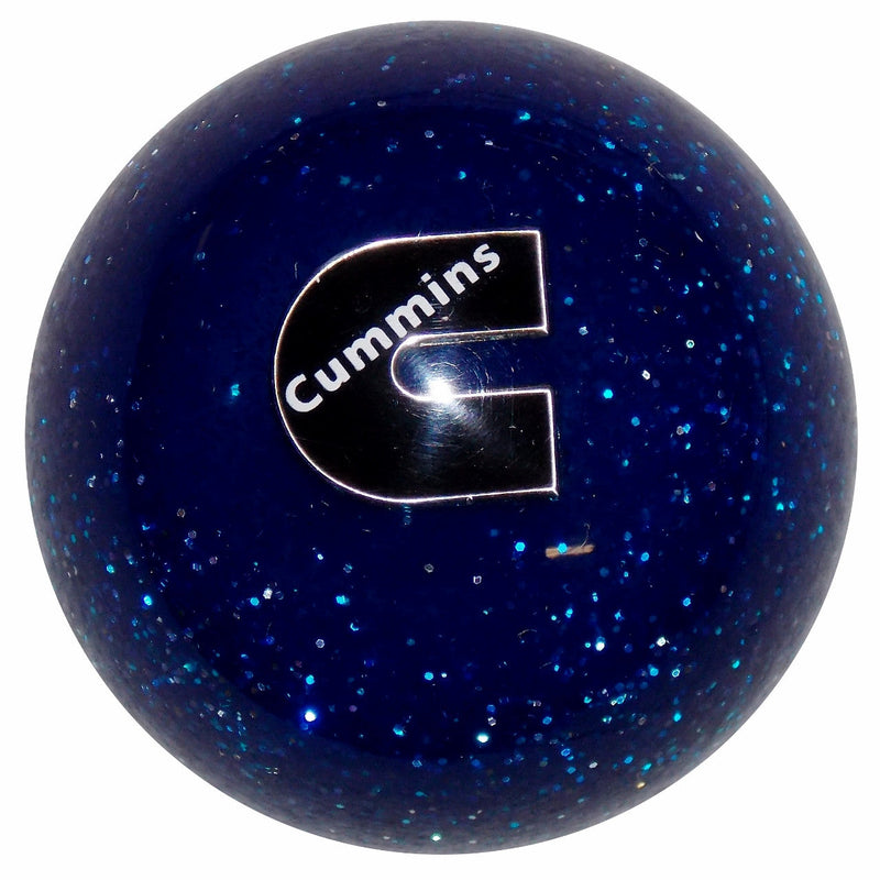 Blue Glitter Cummins Logo Shift Knob EM-CNS-GLTR-BLU