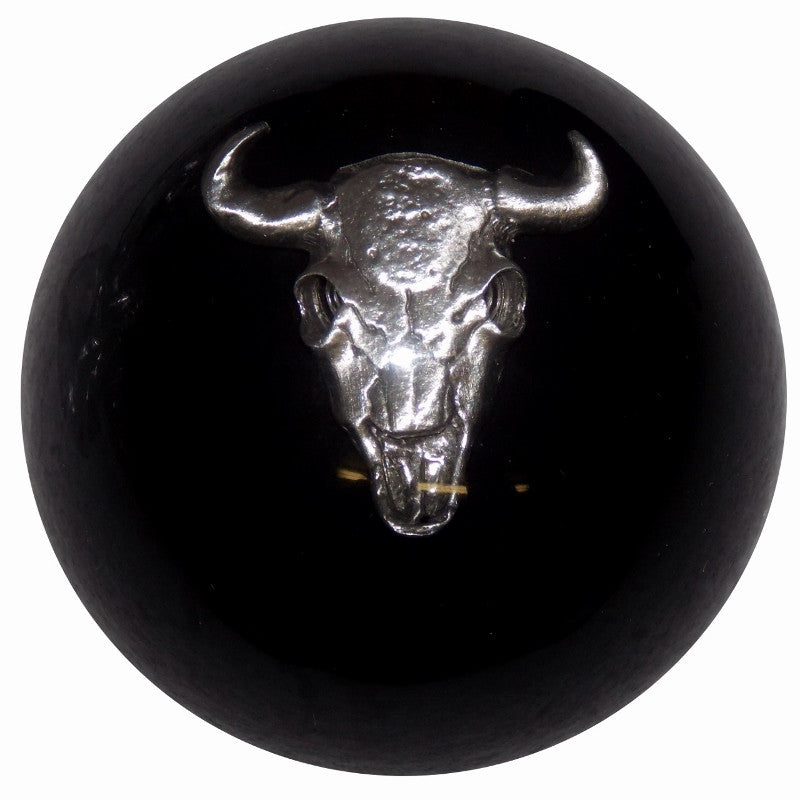 Black Cowskull Brake Knob BRKN-EM-COWSKL-BLK