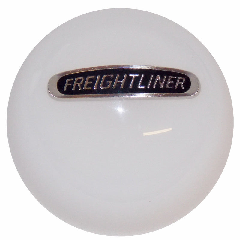 White Freightliner logo shift knob