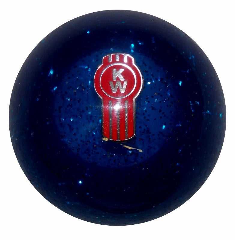 Blue Glitter Kenworth Brake Knob BRKN-EM-KW-GLTR-BLU