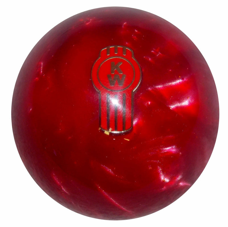 Red pearl Kenworth logo shift knob