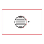 Trux Accessories 4" Flatline Red LED (49 Diodes)