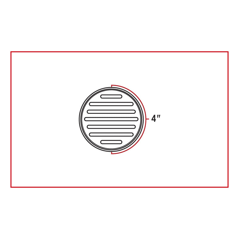 Trux Accessories 4" Flatline Red LED (49 Diodes)
