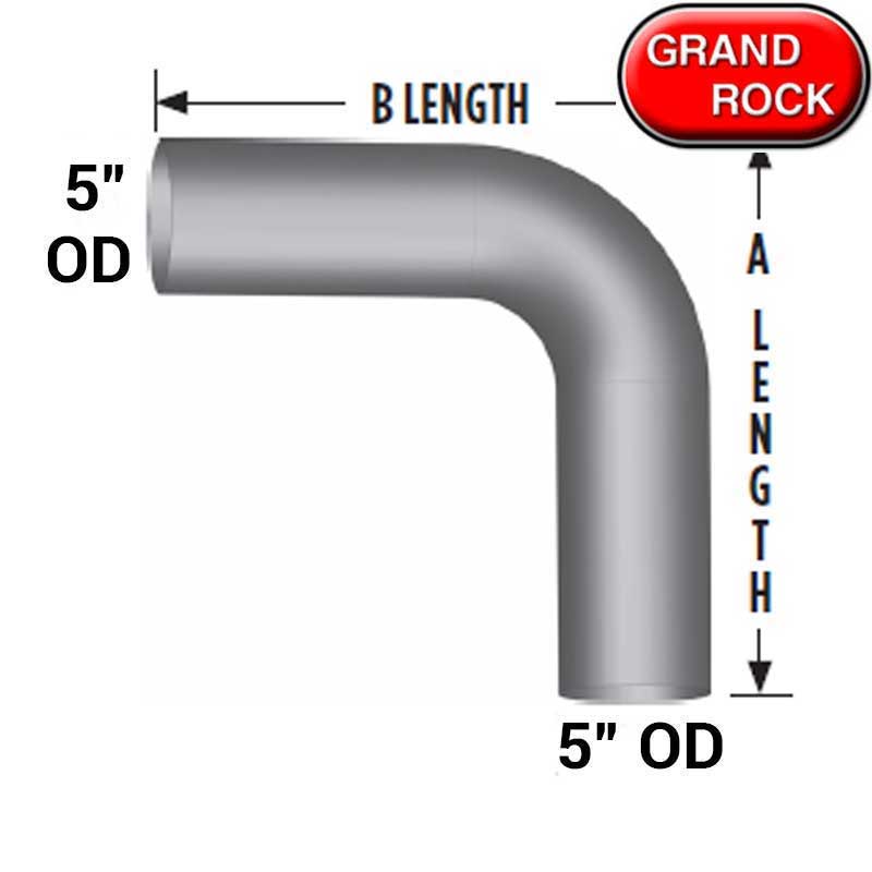 Grand Rock Elbow - 5" - 90* 12"x12" OD/OD