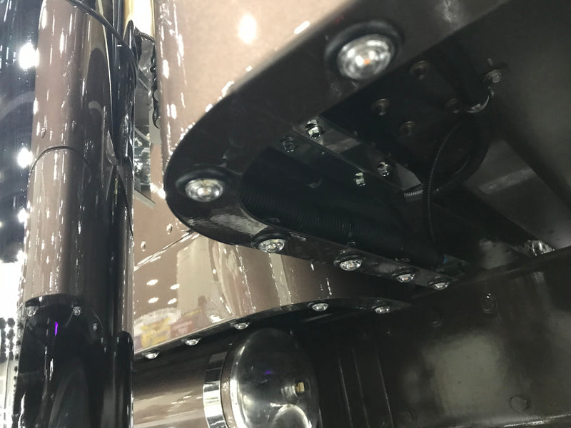 Iowa Customs Sleeper Panels Front Wrap Aftermarket Exhaust 70"/78" Sleeper- 2" Extensions - Light Kit Included IC170066L
