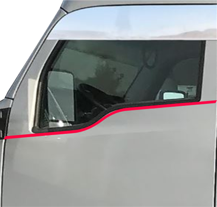 Iowa Customs Door Trim for Under Window - Kenworth Fitment IC280200