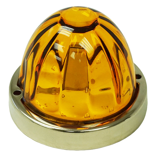 Iowa Customs Legendary Extreme Large Glass Watermelon Amber - Amber 3 Wire Dual Function IC966439