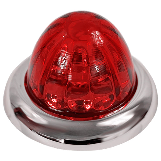 Iowa Customs Legendary 1-1/2" Glass Watermelon Red - Red 3 Wire Dual Function IC966441