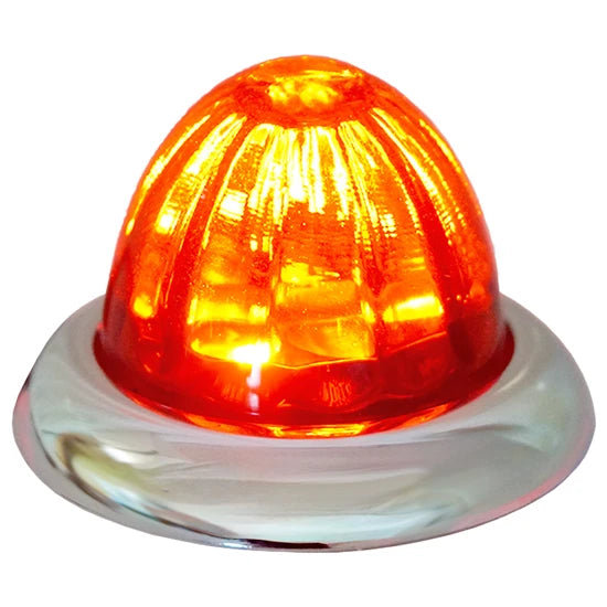 Iowa Customs Legendary 1-1/2" Glass Watermelon Red - Red 3 Wire Dual Function IC966441