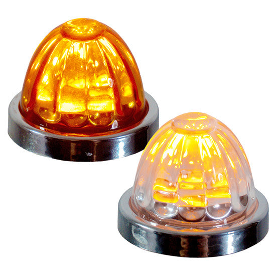 Iowa Customs Legendary 1-1/2" Glass Watermelon Amber - Amber 3 Wire Dual Function IC966442