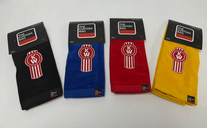 The Custom Rag Embroidered Truck Rag - Kenworth