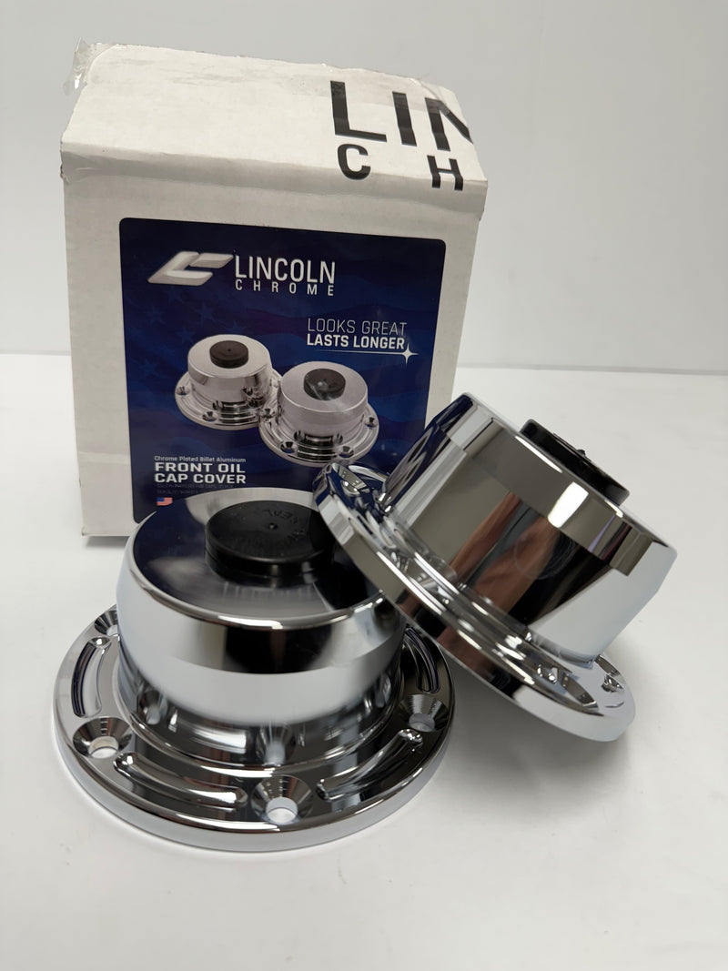 Lincoln Chrome Chrome Front Oil Cap Cover (Pair)