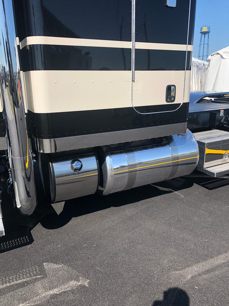 Iowa Customs Peterbilt Sleeper Panels - Front Wrap - Aftermarket Exhaust - 70"/78" Sleeper- 12" Extension -  No Light Kit Included IC170086