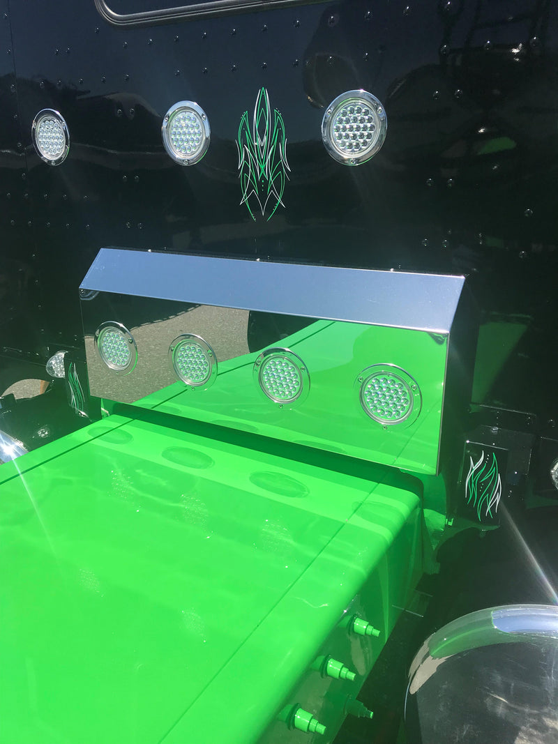 Iowa Customs Peterbilt 389 Shock Box Cover - 45 Degree Top Design IC172020
