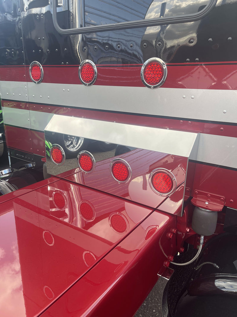 Iowa Customs Peterbilt 389 Shock Box Cover - 45 Degree Top Design IC172020