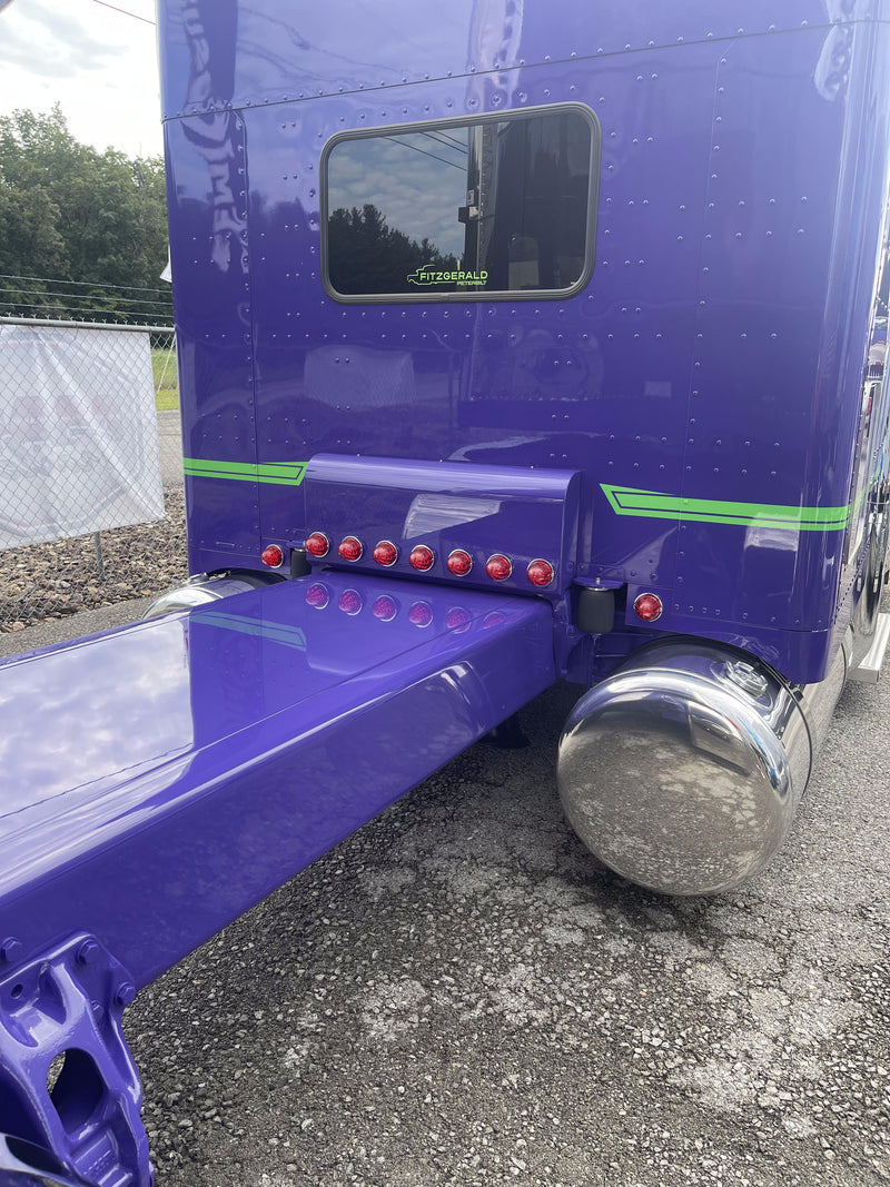 Iowa Customs Peterbilt 389 Shock Box Cover - Round Top Design IC172001