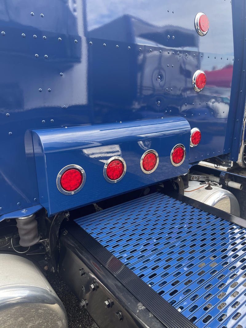 Iowa Customs Peterbilt 389 Shock Box Cover - Round Top Design IC172001