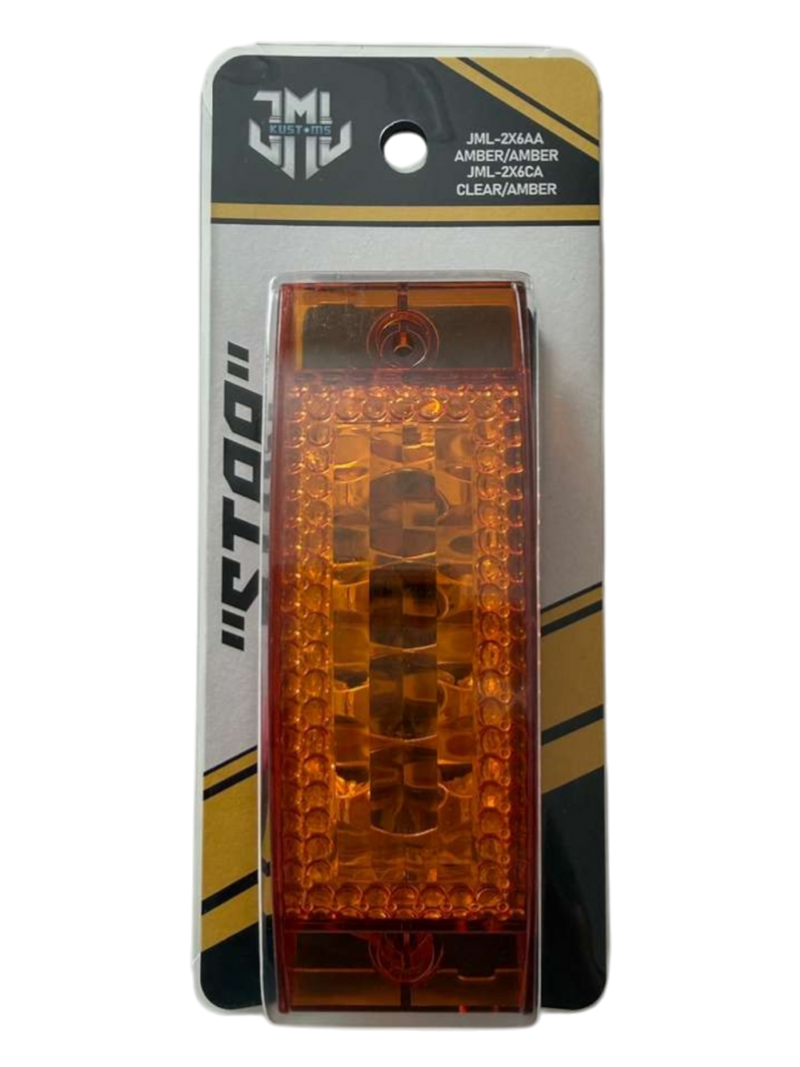 Rectangular Star Marker Light/Turn Signal (2" x 6")