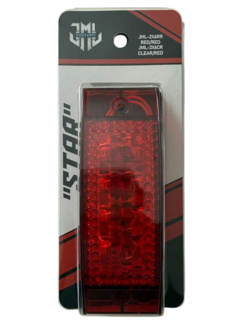 Rectangular Star Marker Light/Turn Signal (2" x 6")