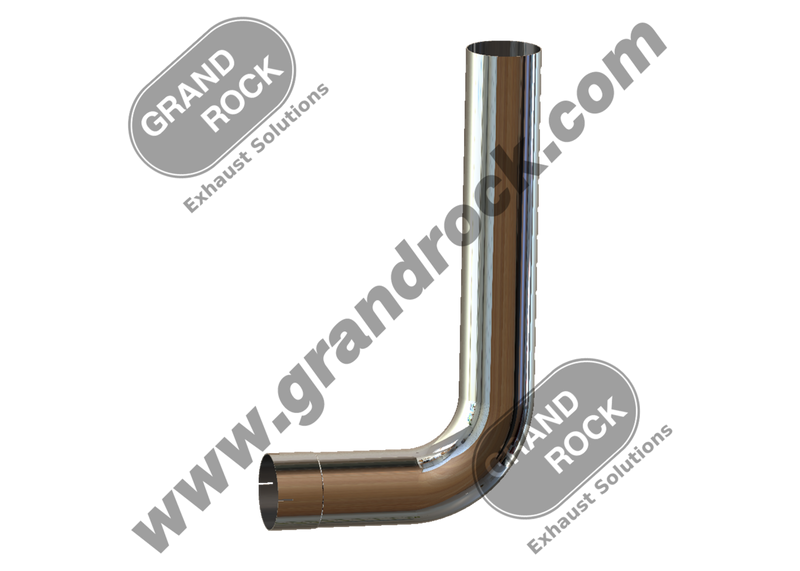 Grand Rock 5" Chrome Elbow - 90 Degree 18"x32"
