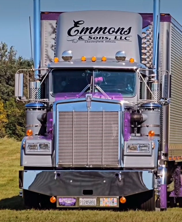 Hood Sides for Peterbilt and Kenworth models (Red / Orange / Yellow / Green / Blue / Light Blue / Rose Pink)