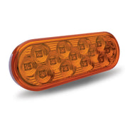 TRUX Oval Mirror Clear Amber Light 13 Diodes (Trux Accessories) - TLED-OBMCA