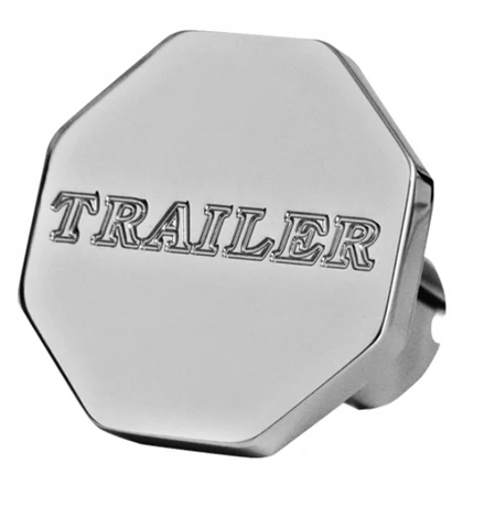 Custom Knobs Chrome Octagon Shaped Air Brake Knob - Trailer