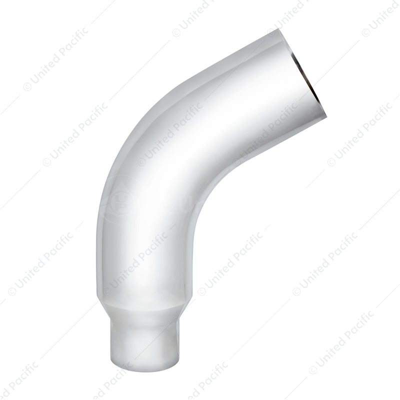 United Pacific Chrome 58 Degree Angled Exhaust Elbow For Peterbilt 379 - 7" OD To 5" OD PB379-E58-75